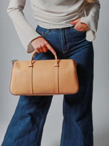 Longchamp Daylong chevron Handtas Bruin-vue-porte